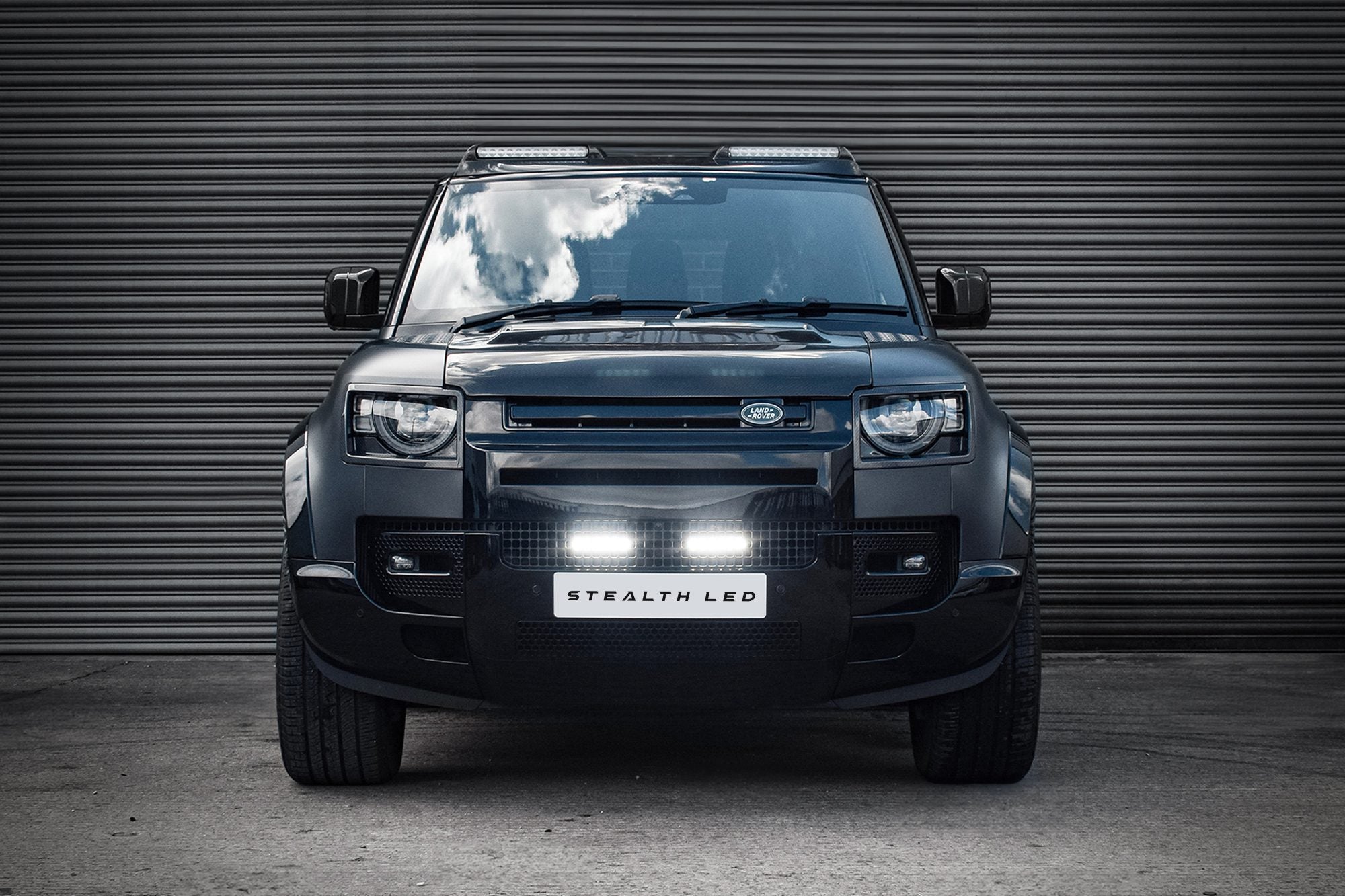 Land Rover Defender L663 2020+ Spyder Stealth Twin 6-inch Luminous LED Integration Grille Kit