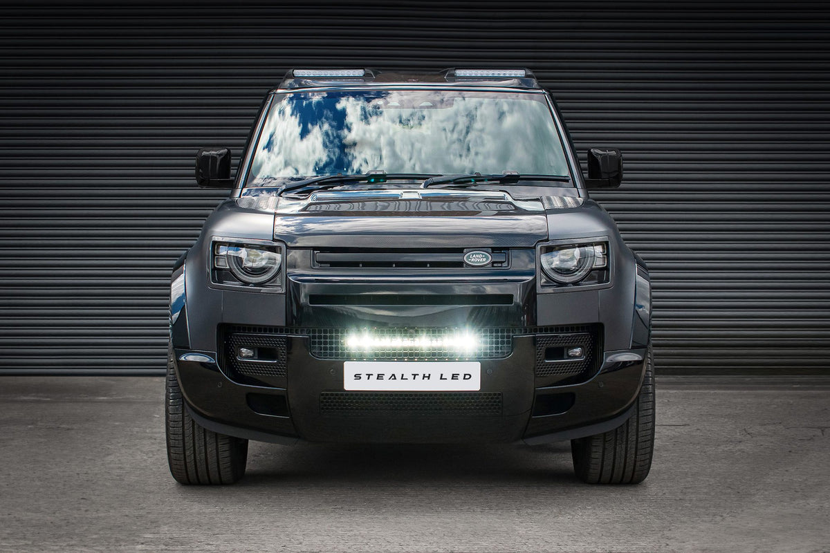 Land Rover Defender L663 2020+ Spyder Stealth 20-inch Luminous LED Integration Grille Kit