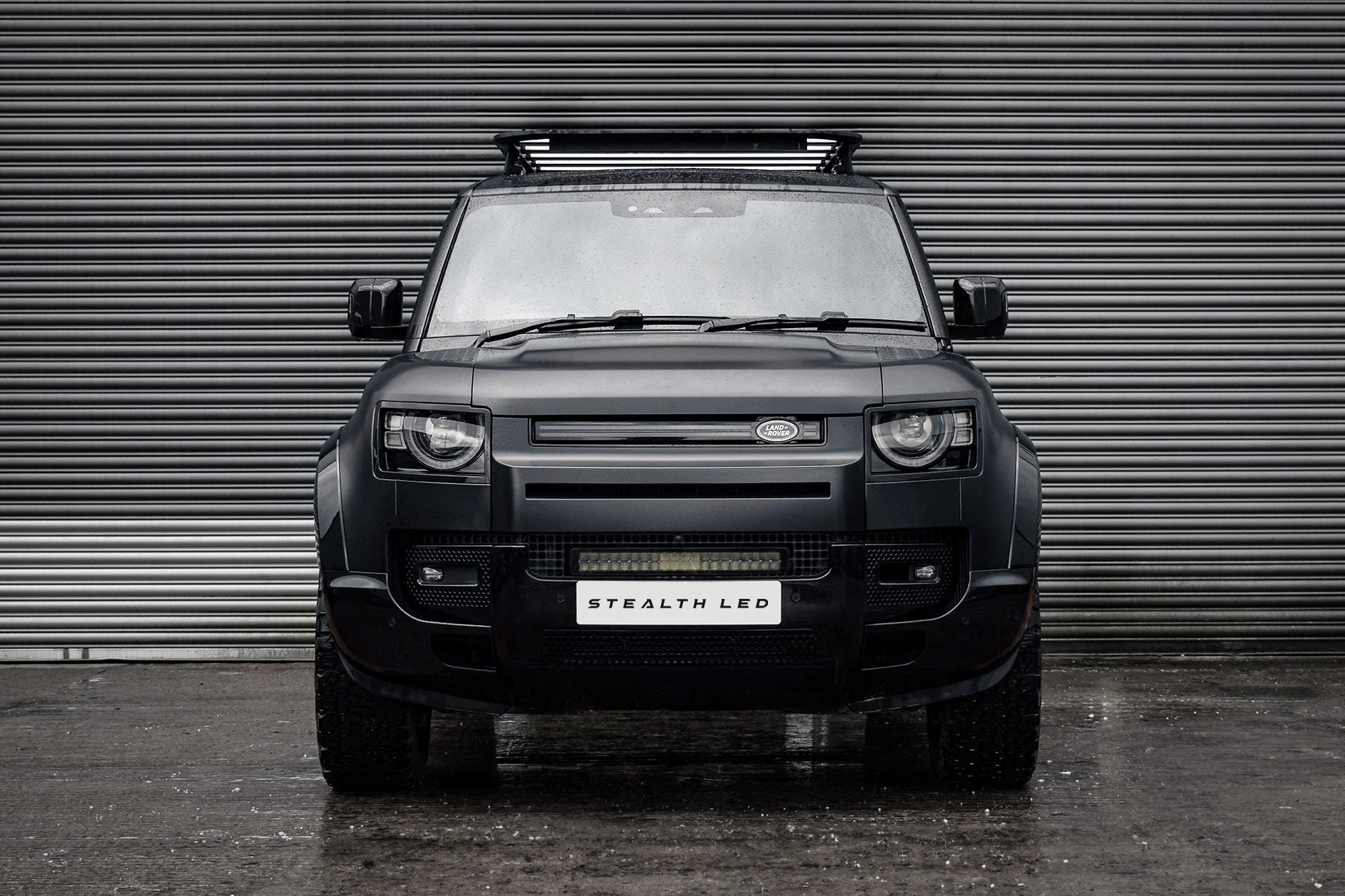 Land Rover Defender L663 2020+ Spyder Stealth 21-inch LED External Integration Grille Kit