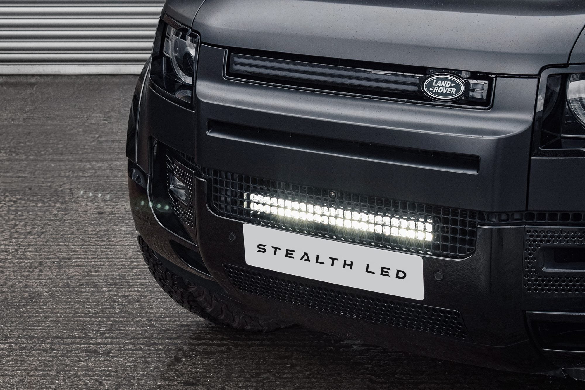 Land Rover Defender L663 2020+ Spyder Stealth 21-inch Luminous LED Integration Grille Kit