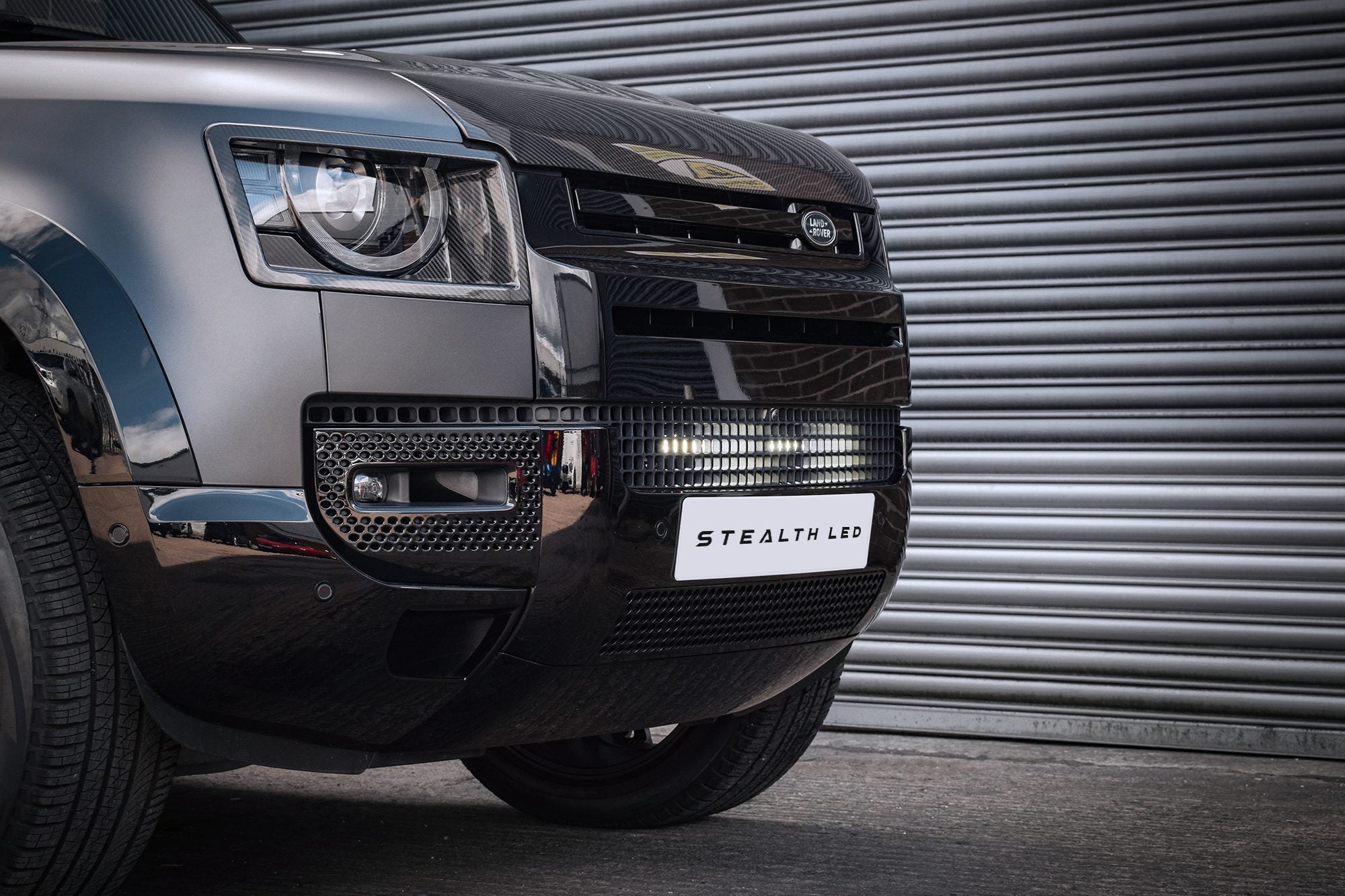 Land Rover Defender L663 2020+ Spyder Stealth Twin 6-inch Luminous LED Integration Grille Kit