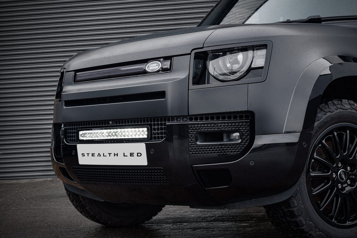 Land Rover Defender L663 2020+ Spyder Stealth 21-inch LED External Integration Grille Kit
